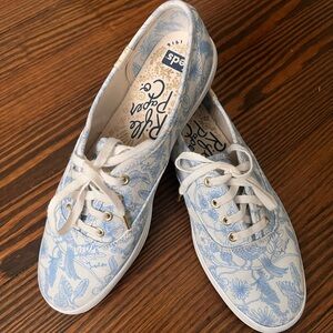 Keds x Rifle Paper Co. Champion Aviary Lace-Up Canvas Sneaker Size 6